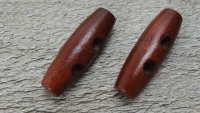 Holzknebel rotbraun, ca. 3,5 cm