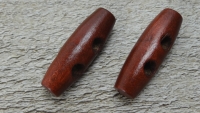 Holzknebel rotbraun, ca. 3,5 cm, Preis pro Stck