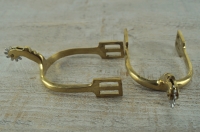 Sporen Mhne, ohne Sporenriemen, Material: Messing, mit Weimetallrad