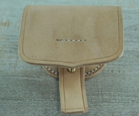 Zndhtchentasche naturbraun Shield Front one Back Loop, Material: Leder, innen Schaffell