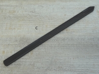 Lederriemen schwarz für vorne ca. 32 cm x 1,9 cm