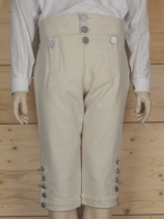 Kniebund Hose off-white, 15 Knpfe, 100% Wolle