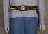 CS Gala-S�belkoppel mit Texas Schlie�e, Material: Koppel Leder mit Metallgespinnst, Schlie�e Messing