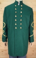 Frock Coat grn Major - Colonel, 2 reihig, 14 Adler Knpfe, 100% Wolle, Futter 100% Baumwolle