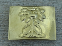 Schliee South Carolina, Palmetto, rechteckig, Material: Messing