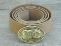 Koppel natur mit NC Schliee, Material: Koppel Leder, Schliee Messing gestanzt bleigefllt