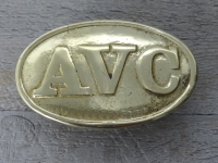 Schließe AVC oval, Messing, 3 Haken
