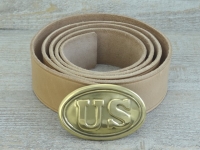 Koppel natur mit US Schliee Material: Koppel Leder, Schliee Messing gestanzt bleigefllt