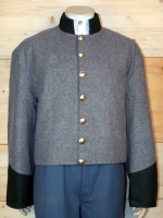 CS Shell Jacket dunkelgrau, Waffenfarbe grn, Oberstoff: reine Wolle, Futter: 100% Baumwolle