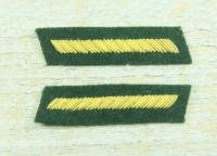 Kragenabzeichen 2nd Lieutenant, grün