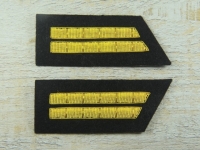Kragenabzeichen 1st Lieutenant Stab schwarz, groß