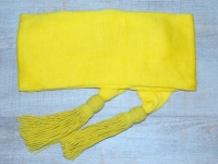 Schrpe gelb, Unteroffizier, Material: reine Wolle, ca. 3,2 m, matt