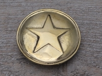 Texas Plakette fr Schultergurt (Stern), Material Messing