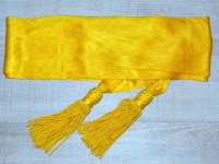 Schrpe gelb fr Offiziere, Material: reine Wolle, ca. 3,2 m, seidenglnzend