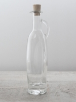 Essig- Ölflasche,  ca. 100 ml mit Korken, klar