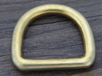 D Ring Messing fr 2,2 cm Riemen, Material: Messing