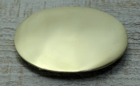 Voll-Messing-Schließe, oval blank