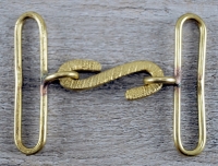 Schlangenkopfschliee 2 teilig, Material: Messing