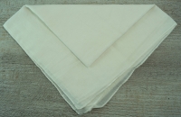 XL Halstuch wollwei, ca. 95cm x 95cm, 100% Baumwolle
