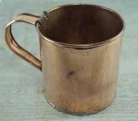 Tasse groß, ca. 700 ml, Kupfer, ca. 10 x 10,5 cm, gelötet