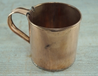 Tasse klein, ca. 300 ml, Kupfer, ca. 8 x 8 cm, gelötet