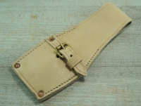 Frosch fr Enfieldlbajonett naturbraun, Koppelschuh mit Messingschnalle, Material: Leder, Schnalle Messing