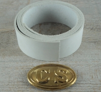 Koppel rohwei mit CS Schliee, Material: Koppel Leder, Schliee Messing gestanzt bleigefllt