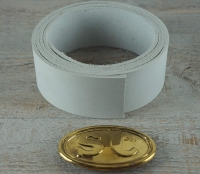 Koppel rohwei mit SC Schliee Material: Koppel Leder, Schliee Messing gestanzt bleigefllt