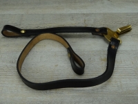 Stuart Hanger, schwarz, mit Sbelriemen, Material: Leder, Metallteile Messing