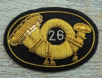 Offiziershutabzeichen Horn mit Nr. 26