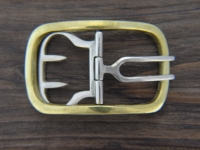 Schuhschnallen gro, fr Riemen bis ca. 3,7 cm, Material: Messing, Preis pro Paar