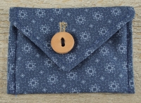 Tasche / Portemonnaie blau mit Sternen