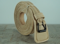 Lederriemen fr Feldflaschen, natur, Lnge ca. 193,5 cm, Material: Leder mit Eisenschliee