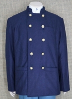 Senior Offiziers Sack Coat, gefüttert, dunkelblau, US Adler Stabs Knöpfe, dicke Wolle, Knopflöcher handgenäht