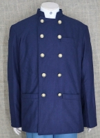 Senior Offiziers Sack Coat, gefttert, dunkelblau, US Adler Stabs Knpfe, dicke Wolle, Oberstoff: reine Wolle, Futter: 100% Baumwolle