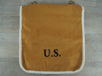 Brotbeutel SPANAM spanisch amerikanischer Krieg / Spanish American War Haversack, 100% Baumwolle, Lederriemen, Metallknpfe