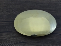 Messing-Schliee, oval blank, Material: Messing