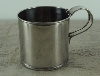 Tasse mittel, ca. 450 ml, stainless, ca. 9 x 9 cm, Material: Edelstahl, gel�tet