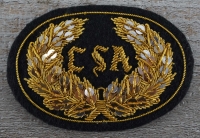 Offiziershutabzeichen CSA mit goldener Schrift