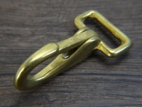 Karabinerhaken f�r S�belriemen, 25 mm, je Stk., Material: Messing