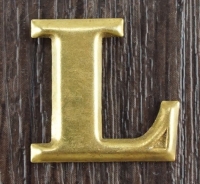 Kompaniebuchstabe L aus Messing