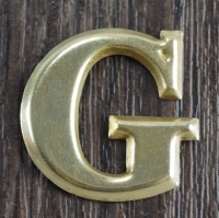 Kompaniebuchstabe G aus Messing