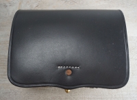 Patronentasche M1861 schwarz cal. 58, Material: Leder, mit Blecheinsatz verzinnt