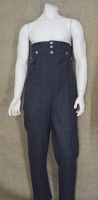 napoleonische Woll Hose dunkelgrau, extra hoch, 100% Wolle