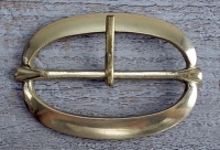 doppel D Schlie�e, Riemenbreite bis 5 cm, Material: Messing