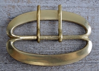 doppel D Schlie�e, Riemenbreite bis 5,5 cm, Material: Messing