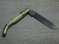 Valley Forge, klein, helles Horn, Lnge: ca. 15,5 cm, Material: Eisen nicht rostfrei, Griff Horn + Messing