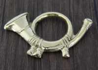 Kepiabzeichen Horn massiv